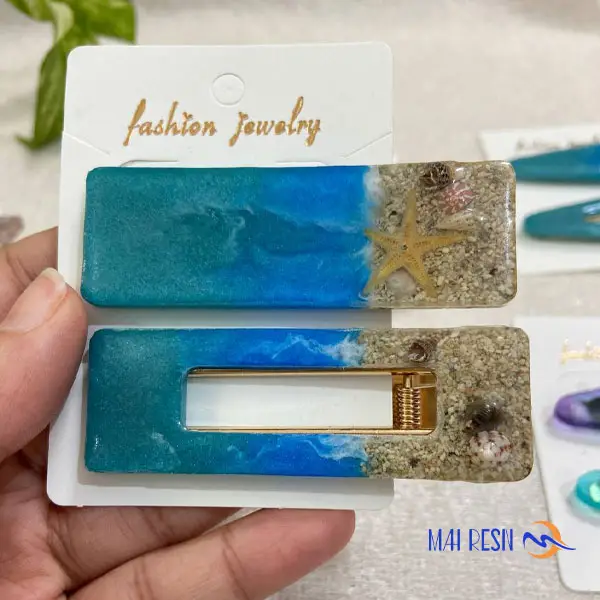 گیره مو رزینی دریای ابی