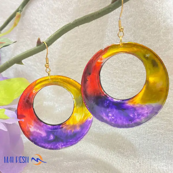 گوشواره رزینی ابرنگی